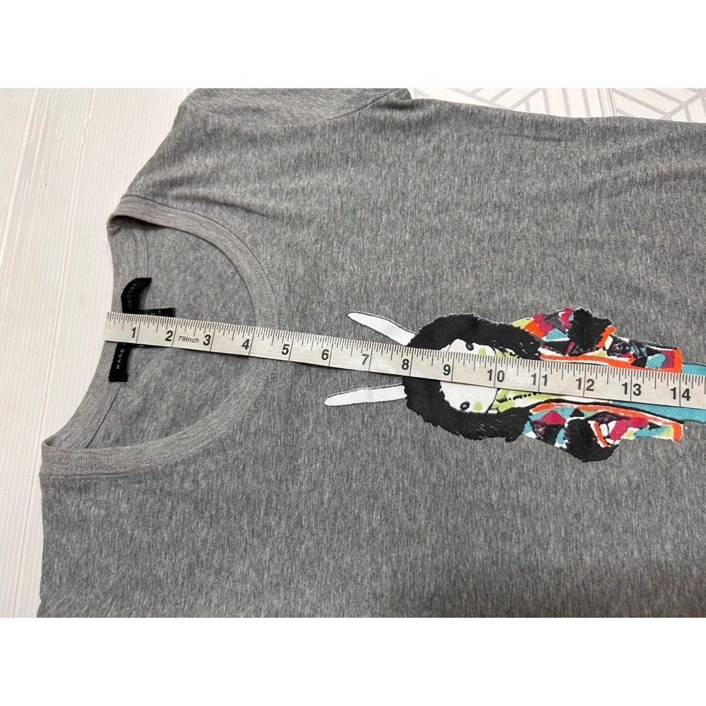 Marc Jacobs Graphic Tee Women's size M fits S Bunny Print Y2K Vintage k - Picture 5 of 9